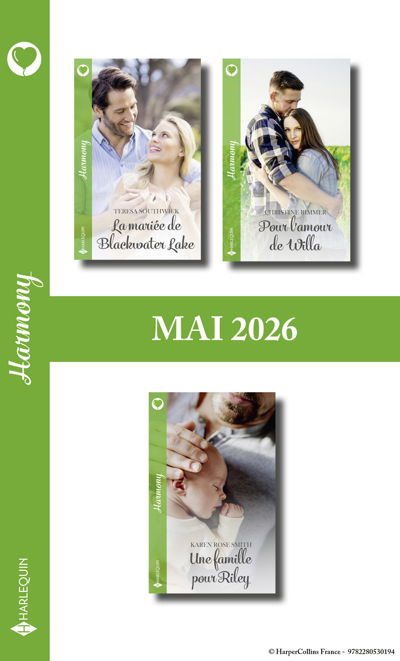 Pack mensuel Harmony - 3 romans (Mai 2026)