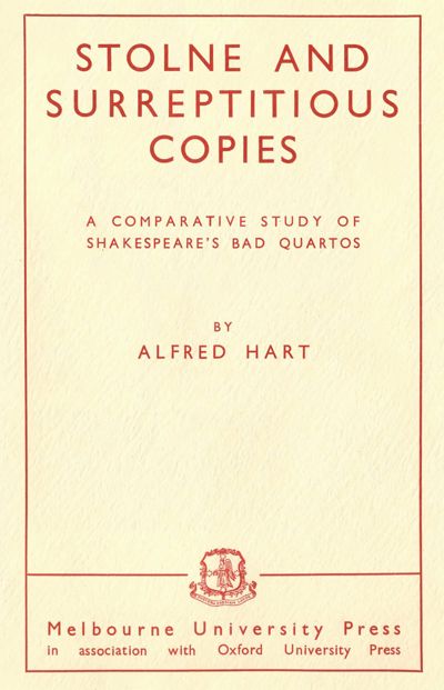Stolne and Surreptitious Copies