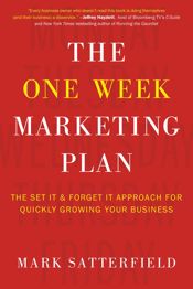 The One Week Marketing Plan - 26 Aug 2014