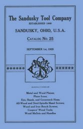 Sandusky Tool Co. 1925 Catalog - 1 Apr 1992