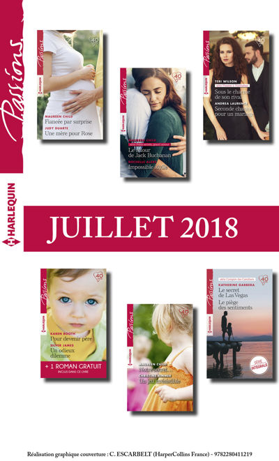 12 romans Passions + 1 gratuit (n°731 à 736 - Juillet 2018)
