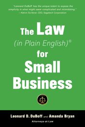 The Law (in Plain English) for Small Business (Fifth Edition) - 9 Jul 2019