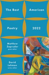 The Best American Poetry 2022 - 13 Sep 2022