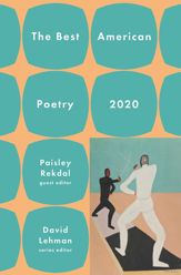 The Best American Poetry 2020 - 8 Sep 2020
