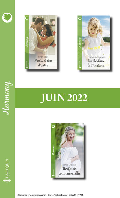 Pack mensuel Harmony - 3 romans (juin 2022)