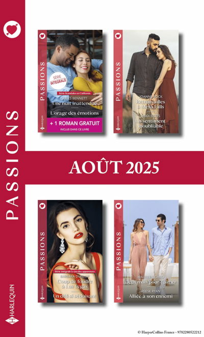 Pack mensuel Passions - 8 romans + 1 titre gratuit (Août 2025)