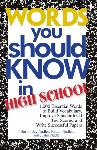 Words You Should Know In High School