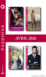 Pack mensuel Passions - 8 romans + 1 titre gratuit (Avril 2026) - 1 Apr 2026