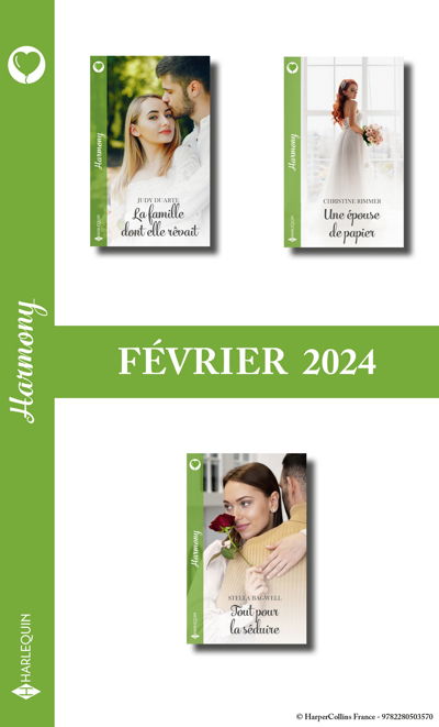 Pack mensuel Harmony - 3 romans (Février 2024)