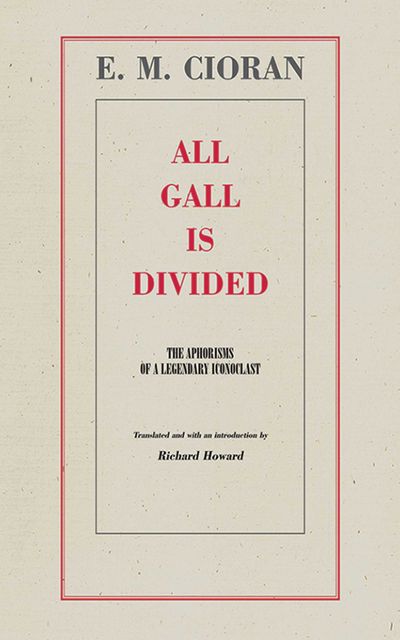 All Gall Is Divided