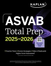 ASVAB Total Prep 2025-2026: Includes 7 Full Length Practice Tests + 2000+ Practice Questions and Flashcards + Online Access to Interactive Video Lessons and Tutorials - 1 Apr 2025