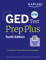 GED Test Prep Plus, Tenth Edition (2026): Includes a Diagnostic Pretest, 2 Full Length Practice Tests, 1000+ Practice Questions, and 60+ Online Videos - 2 Dec 2025
