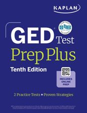 GED Test Prep Plus, Tenth Edition (2026): Includes a Diagnostic Pretest, 2 Full Length Practice Tests, 1000+ Practice Questions, and 60+ Online Videos - 2 Dec 2025