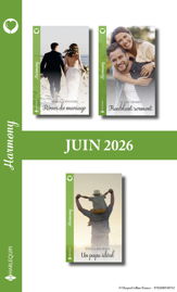 Pack mensuel Harmony - 3 romans (Juin 2026) - 1 Jun 2026
