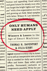 Only Humans Need Apply - 24 May 2016