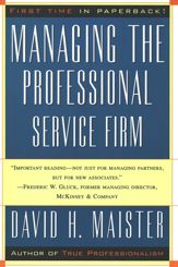 Managing The Professional Service Firm - 1 Nov 2007
