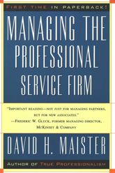 Managing The Professional Service Firm - 1 Nov 2007