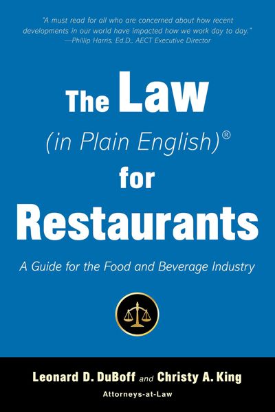 The Law (in Plain English) for Restaurants