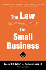 The Law (in Plain English) for Small Business (Sixth Edition) - 8 Nov 2022