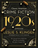 Classic American Crime Fiction of the 1920s - 2 Oct 2018