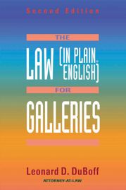 The Law (in Plain English) for Galleries - 1 Jul 1999