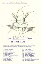 The Worst Years of Your Life - 21 Aug 2007